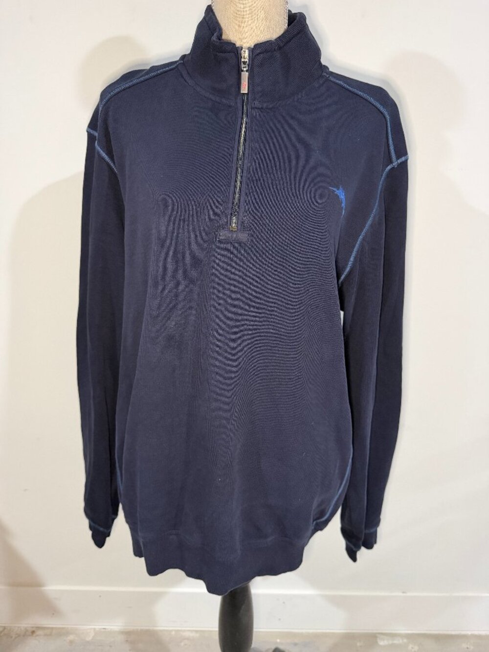 EUC Men's Tommy Bahama Size Large Thick Quarter Zip